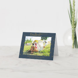 Navidades de la felicidad eterna tarjeta plegada d