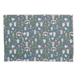 Navidades de la Natividad Funda de Pillow de la Ma