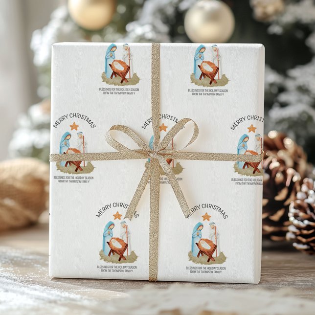 Navidades de la Natividad Papel de envolvimiento r (Subido por el creador)