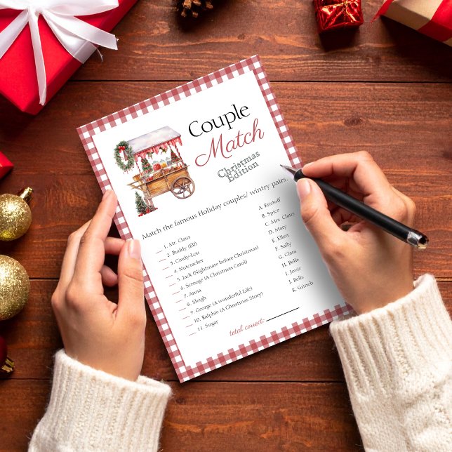 Navidades de la pareja de personas con tarjeta de  (Subido por el creador)