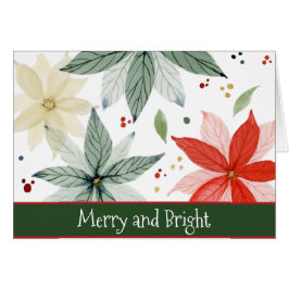 Navidades de la Poinsettia de color rojo y verde