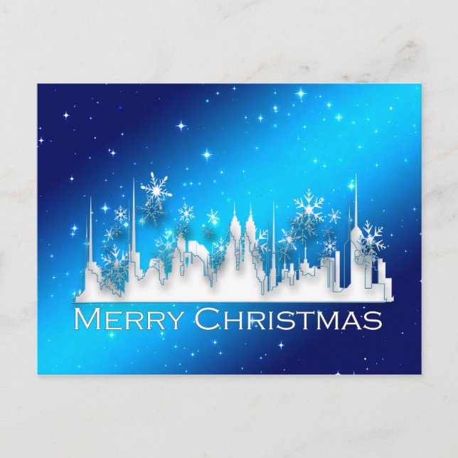 navidades de la postal de la ciudad (Anverso)