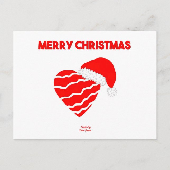Navidades de la postal Santa Heart (Anverso)