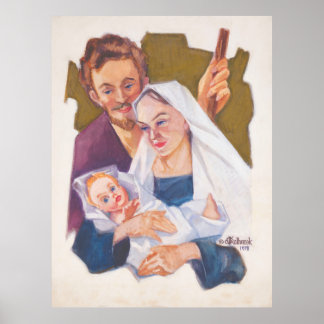 Navidades de la Sagrada Familia - Impresión de Kul