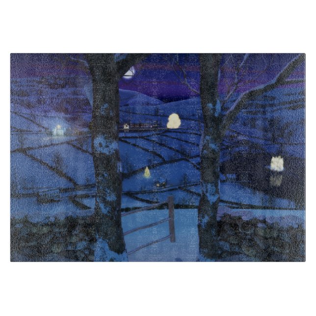 Navidades de la tabla de corte de vidrio (Anverso)