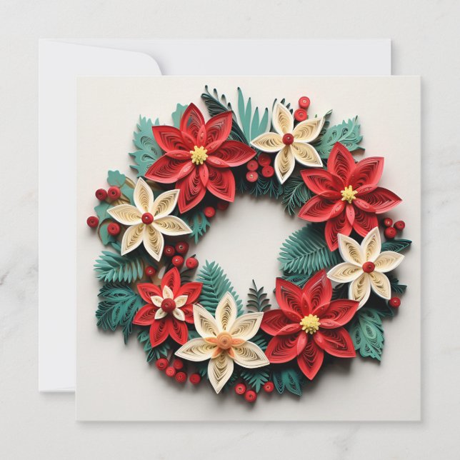 Navidades de la tarjeta de saludo de vacaciones de (Anverso)