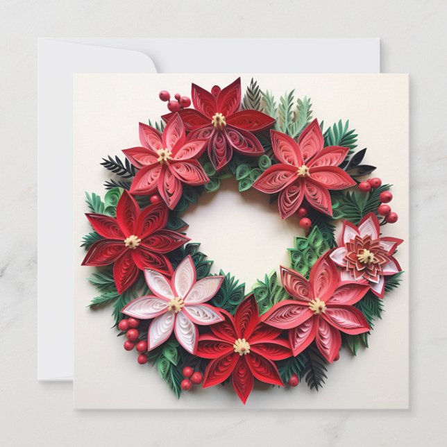 Navidades de la tarjeta de saludo de vacaciones de (Anverso)