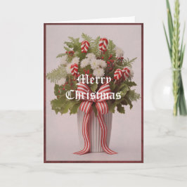 Navidades de la tarjeta de saludo Peppermint Green