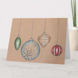 Navidades de la temporada de saludos tarjeta navid