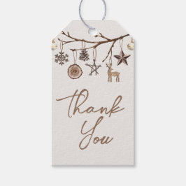 Navidades de la Tierra Etiqueta Gracias