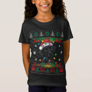 Navidades de Laboratorio Negra Santa Ugly Sweater 