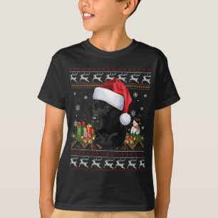 Navidades de Laboratorio Negra Santa Ugly Sweater 