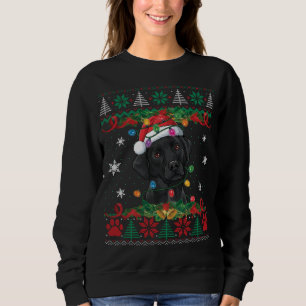 Navidades de Laboratorio Negra Santa Ugly Sweater 