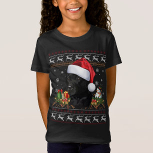 Navidades de Laboratorio Negra Santa Ugly Sweater 