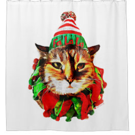 Navidades de Lil Luv cortina de ducha