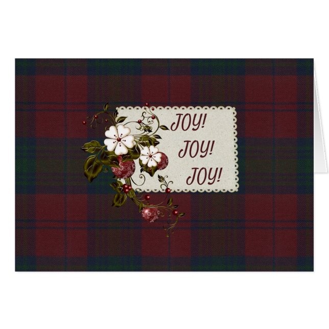 Navidades de Lindsay Modern Tartan (Anverso (Horizontal))