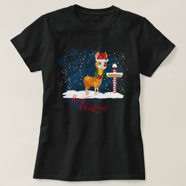 Navidades de Llama Aovers Polo Norte (Diseño del anverso)