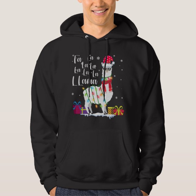 Navidades de Llama Sweater Fa-La-Lama Funny X-Mas (Anverso)