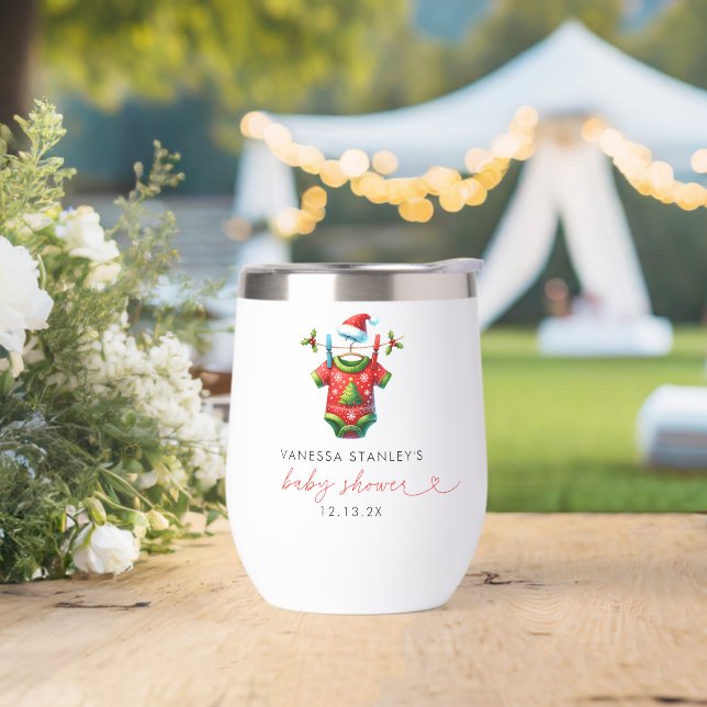 Navidades de los holly rojos modernos Santa Baby S (Boda)