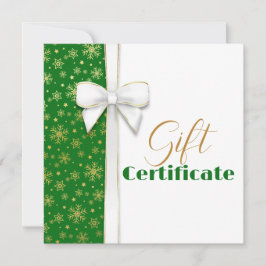 Navidades de lujo con copos de nieve dorados White