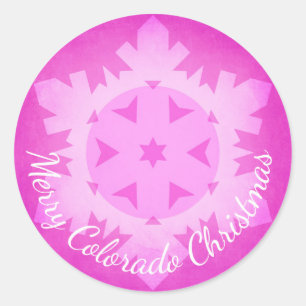 Navidades de Merry Colorado pegatinas rosados de c