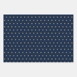 Navidades de moda envolviendo papel de hoja plana 