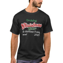 Navidades de moras negras cruizan camiseta persona