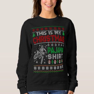 Navidades de Motocross Dirbike para suéter navideñ