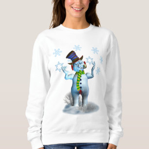 Navidades de mujeres sudaderas con Snowman