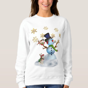 Navidades de mujeres sudaderas con Snowman