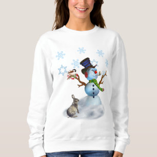 Navidades de mujeres sudaderas con Snowman