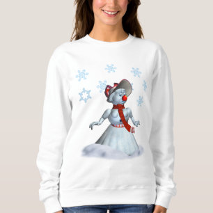 Navidades de mujeres sudaderas con Snowman