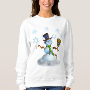 Navidades de mujeres sudaderas con Snowman
