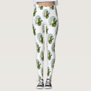 navidades de muñecas de nieve navideñas leggings