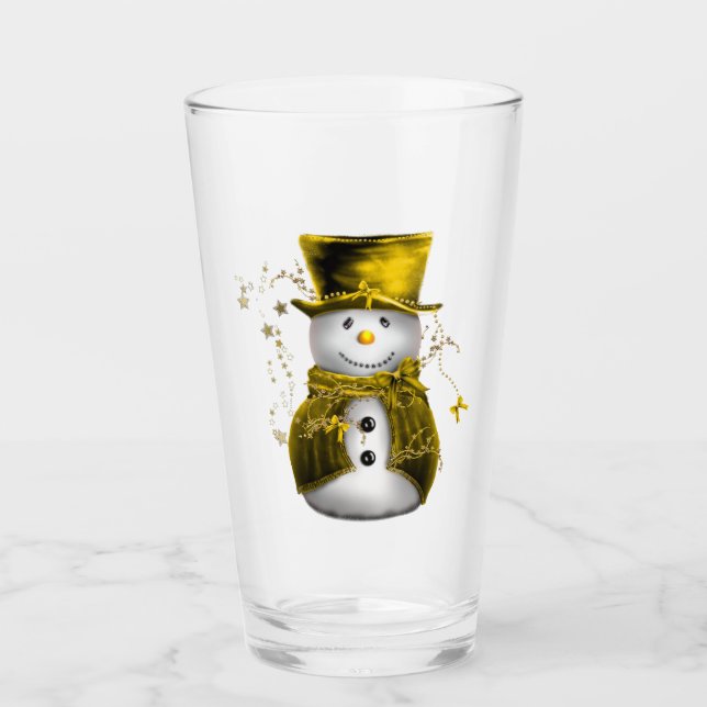 Navidades de muñeco de nieve de oro (Anverso)
