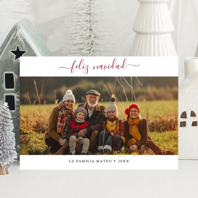 Navidades de Navidad en Caligrafía Roja Feliz (Subido por el creador)