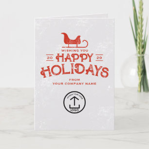 Navidades de negocios con clientes de tarjetas de 