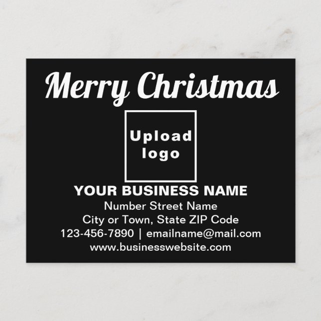Navidades de negocios saludan con tarjeta postal n (Anverso)