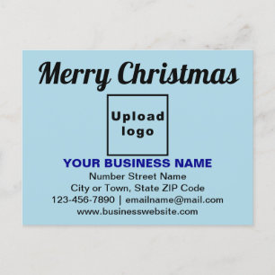 Navidades de negocios saludan con una postal azul 