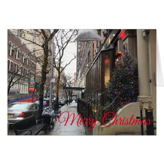 Navidades de Nieve del Upper West Side de la NYC i (Anverso (Horizontal))