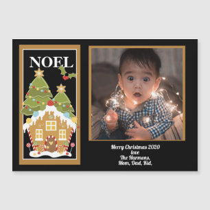 Navidades de Noel saludando la foto de la casa de 