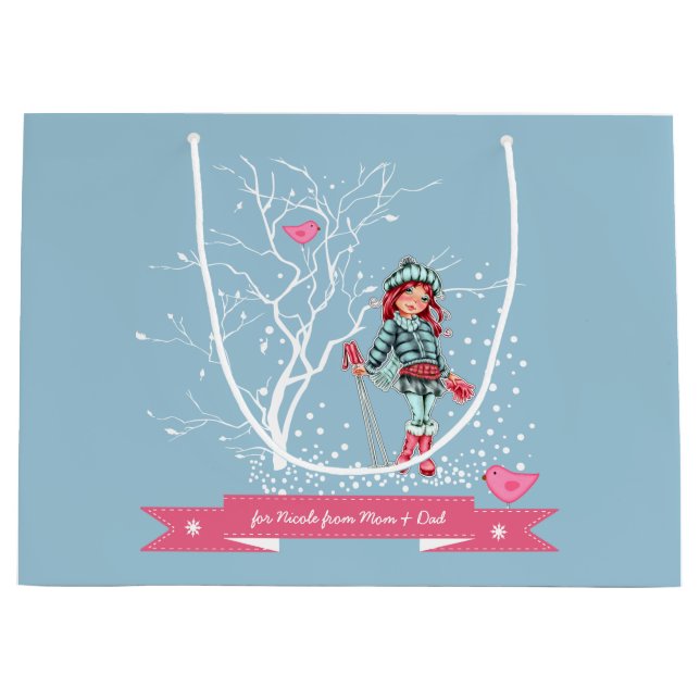 Navidades de nombres personalizados bolsas de pape (Anverso)