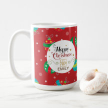 Navidades de nombres personalizados dan tazas - ca