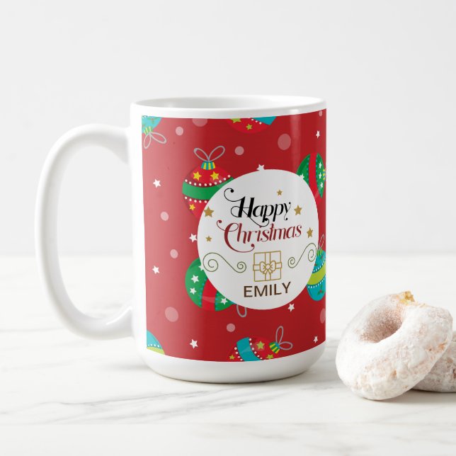 Navidades de nombres personalizados dan tazas - ca (Con donut)