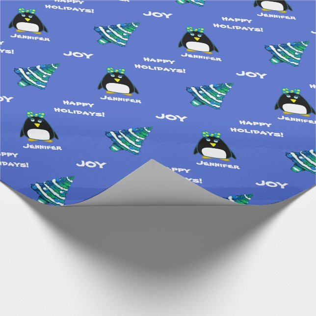 Navidades de nombres personalizados Papel de ajust (Esquina)