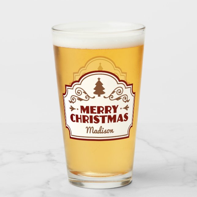 Navidades de nombres personalizados pinta de vidri (Reverso (lleno))