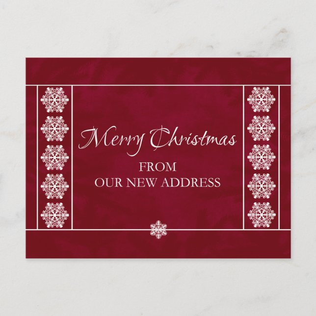 Navidades De Nuestra Nueva Postales De Direcciones (Anverso)