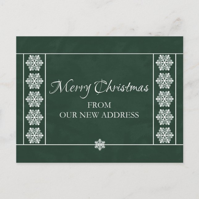 Navidades De Nuestra Nueva Postales De Direcciones (Anverso)