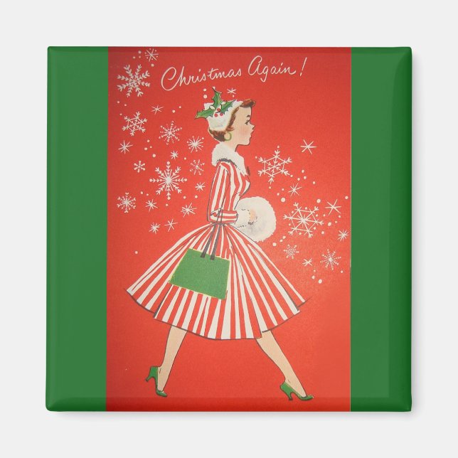 ¡navidades de nuevo! Imán para refrigerador (Frente)