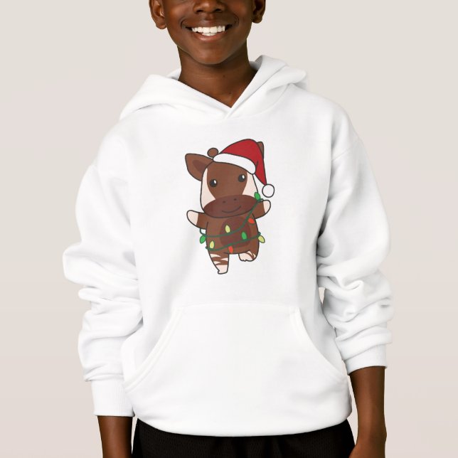 Navidades de Okapi Animales de Invierno Holiday Ok (Anverso)
